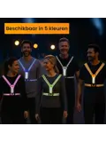 Hardloopvest met verlichting oplaadbaar