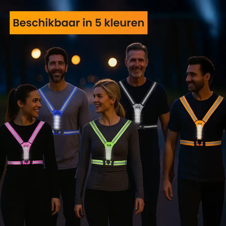 Hardloopvest met verlichting oplaadbaar