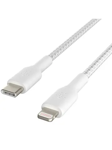 Belkin Lightning naar USB-C kabel Gevlochten