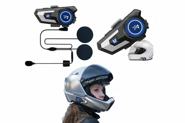 Bluetooth Headset voor Motorhelm
