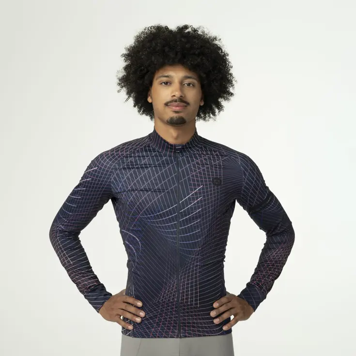 Nocturnal Lines Fietsshirt Lange Mouwen Heren