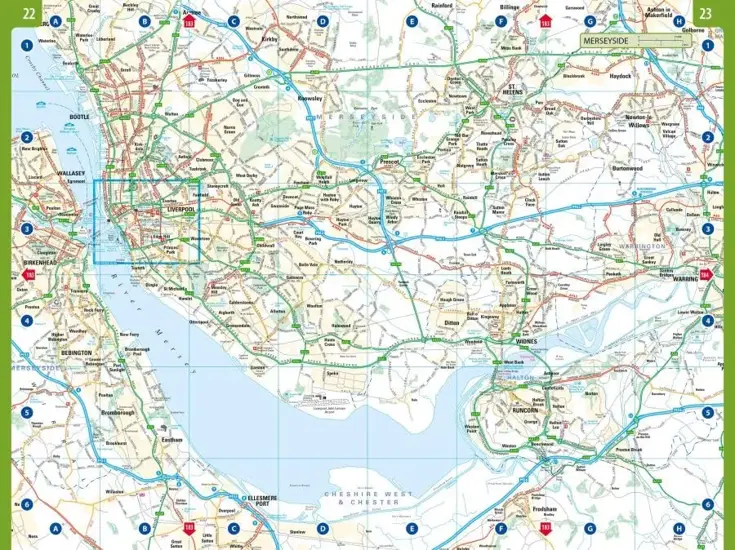 Wegenatlas Groot-Brittannië