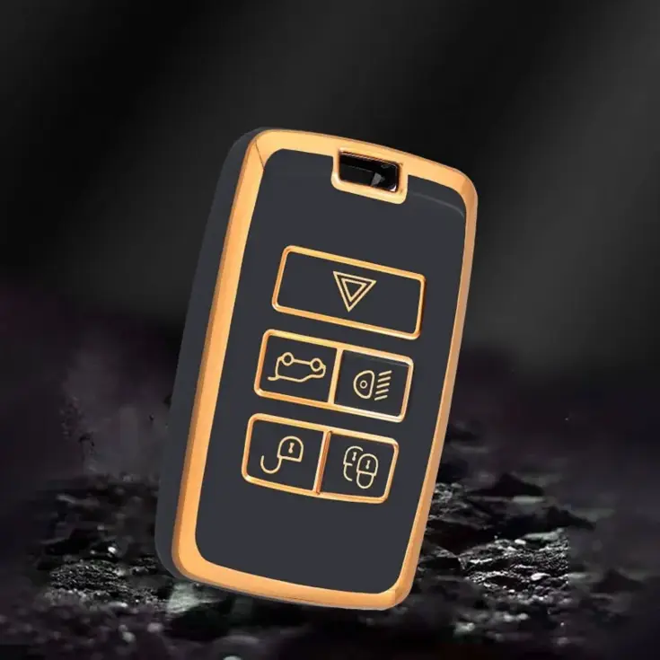 TPU Sleutelhoesje voor Landrover goud B5