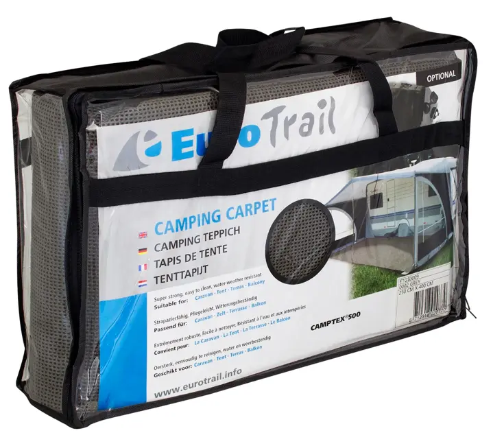 Eurotrail Tenttapijt 250x500cm Blauw