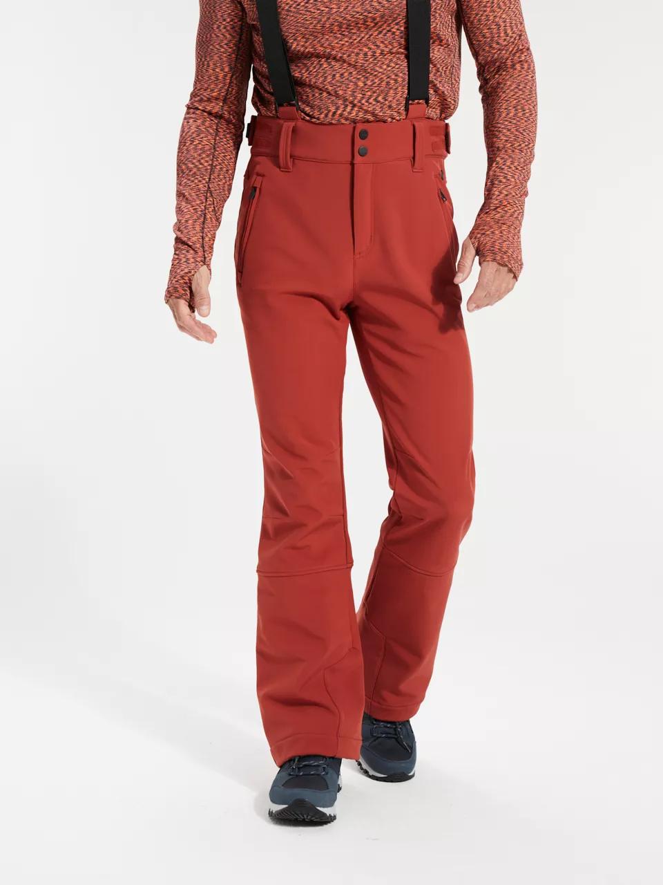 ANWB  Milles  Softshell skibroek heren  Human Nature  Rood  Bruin   M