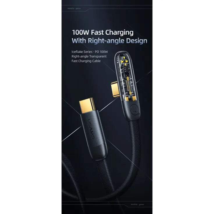 USB-C Kabel - 1.2m - Zwart