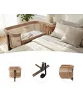 Snoozy Teddy Co Sleeper - Verstelbaar frame