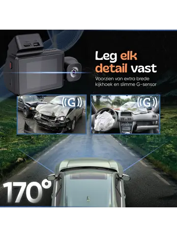 3CH Dashcam - WiFi GPS 4K 64GB - M800 Pro Dashcam