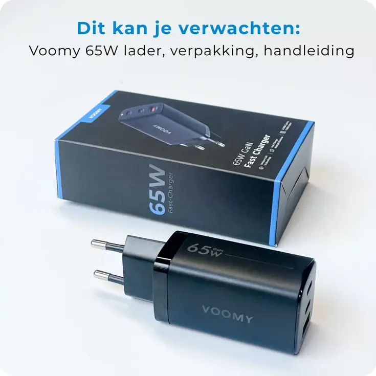 Charge M65 - Snellader - 65W 3-in-1