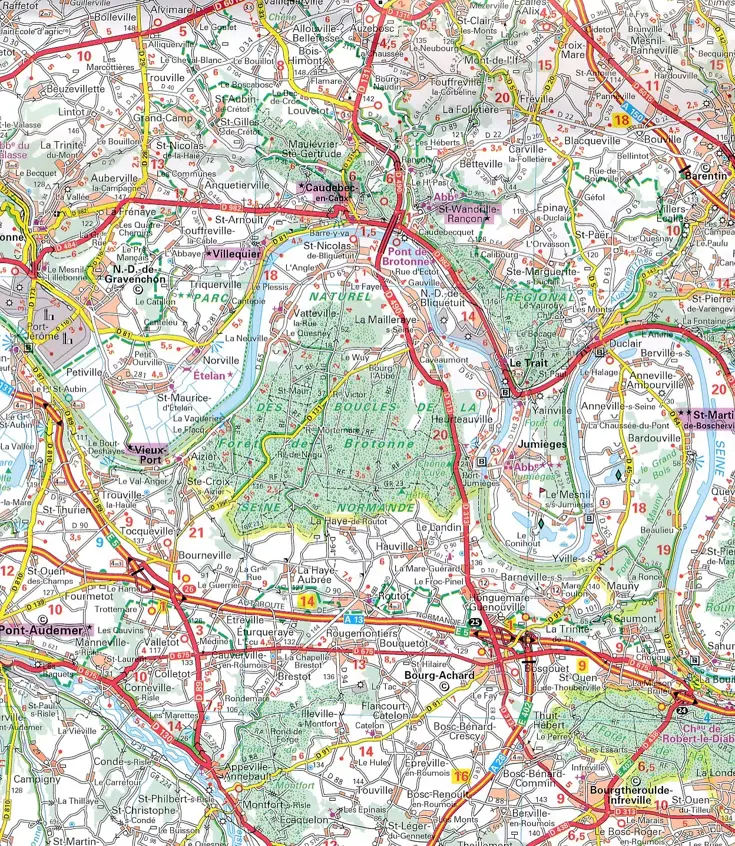Wegenkaart Zoom 117 Côte Normande