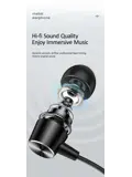 Bedrade In-Ear Oortjes AUX - USAMS
