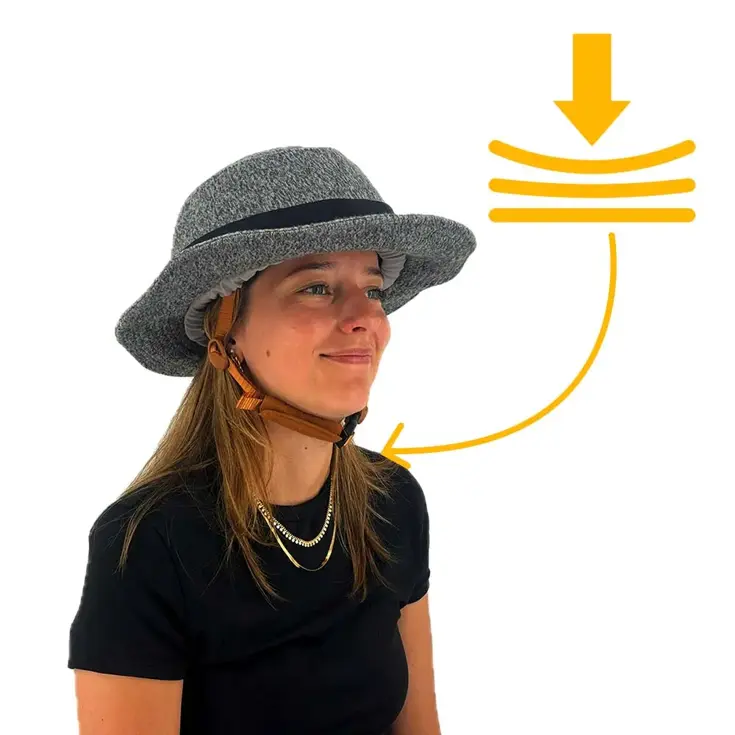 Vizorz SwitchCap fietshelm - Grey woolly stylish