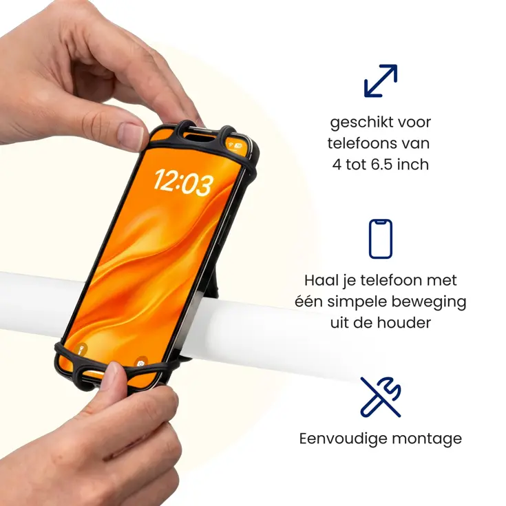 Telefoonhouder Fiets met 360 Graden Rotatie