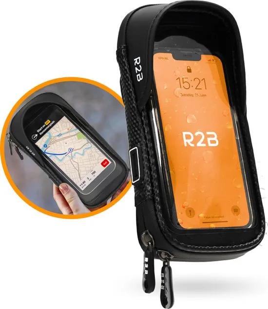 R2B  Robuuste Telefoonhouder Fiets Waterdicht  Zwart main product image