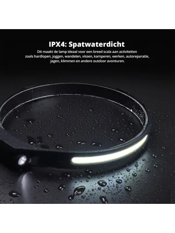 Hoofdlamp met vijf lichtmodi - sensor