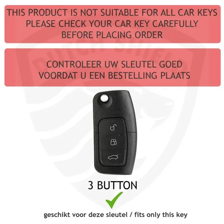 TPU Sleutelhoesje voor Ford zwart G3