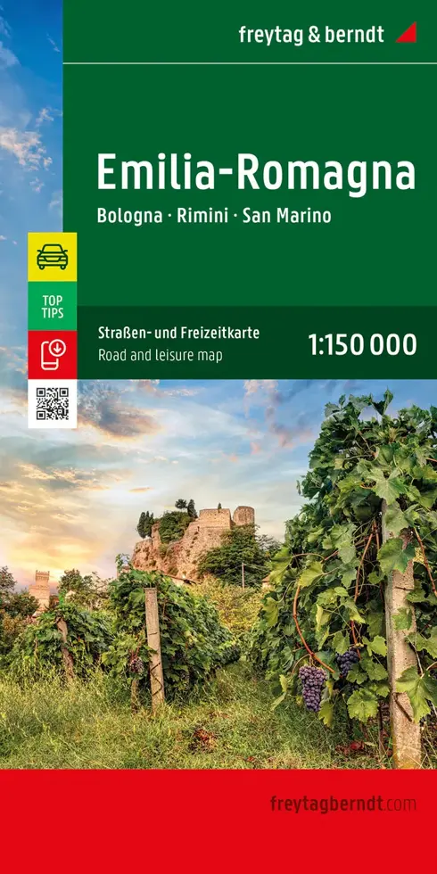 Wegenkaart Emilia-Romagna - Bologna