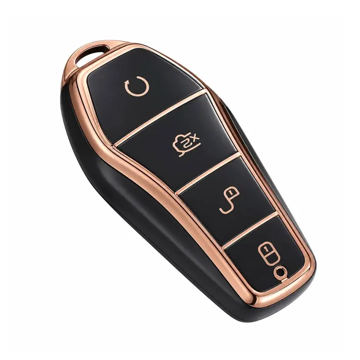 TPU Sleutelhoesje voor BYD goud D4