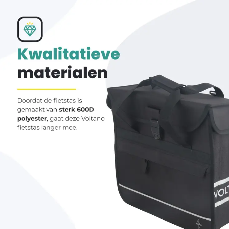 Voltano Enkele Shopper Fietstas 17 L