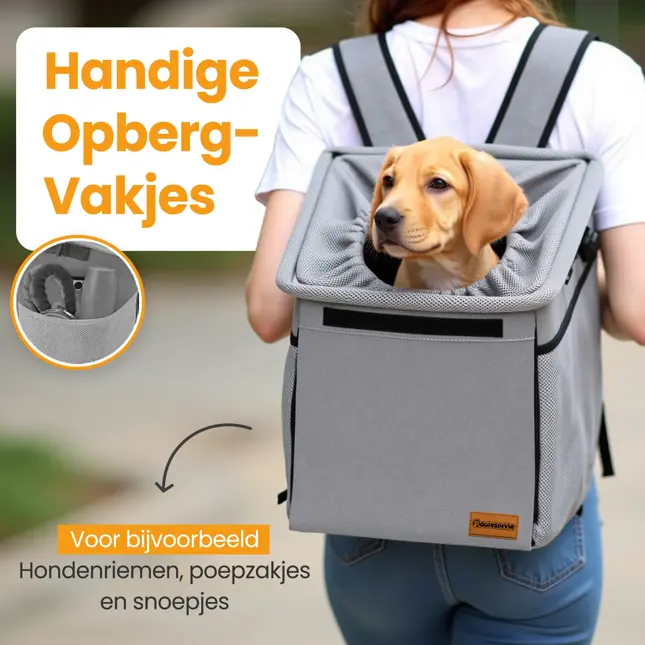 Pawesome 3-in-1 Fietsmand voor honden