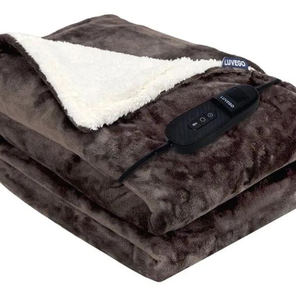 Luvego   Elektrische Bovendeken  180x130cm  Bruin