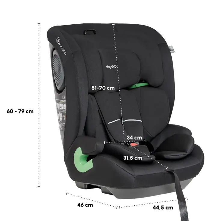 BabyGo Lumo 76-150 cm i-Size Autostoel