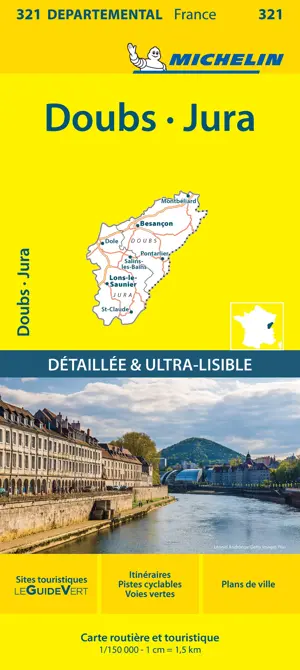 Wegenkaart Local 321 Doubs - Jura