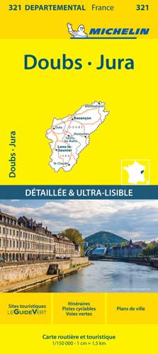 Wegenkaart Local 321 Doubs - Jura