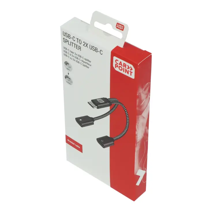 USB-C naar dubbele USB-C kabel 2 in 1 adapter