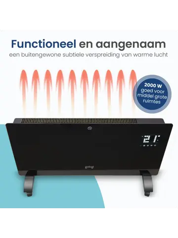 Elektrische Kachel - Tot 25m2 - 2000W