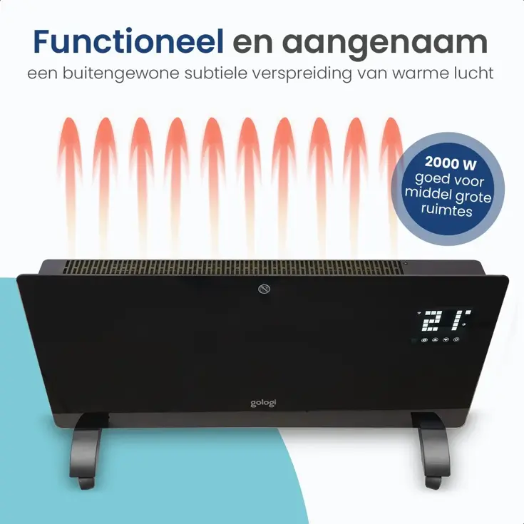 Elektrische Kachel - Tot 25m2 - 2000W