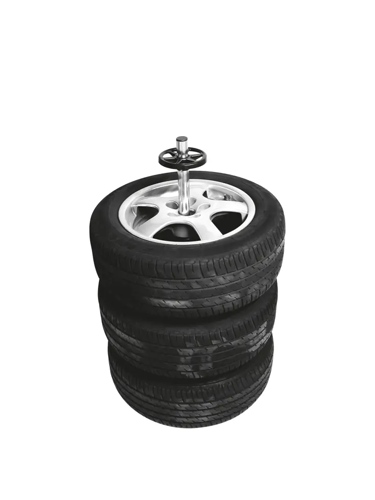 Aluminium velgenstandaard met bandenhoes
