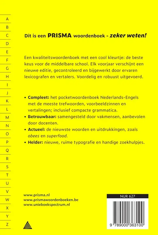 Prisma woordenboek Nederlands-Engels