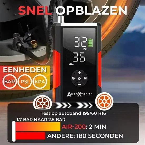 Air-200 - Luchtcompressor & Elektrische fietspomp