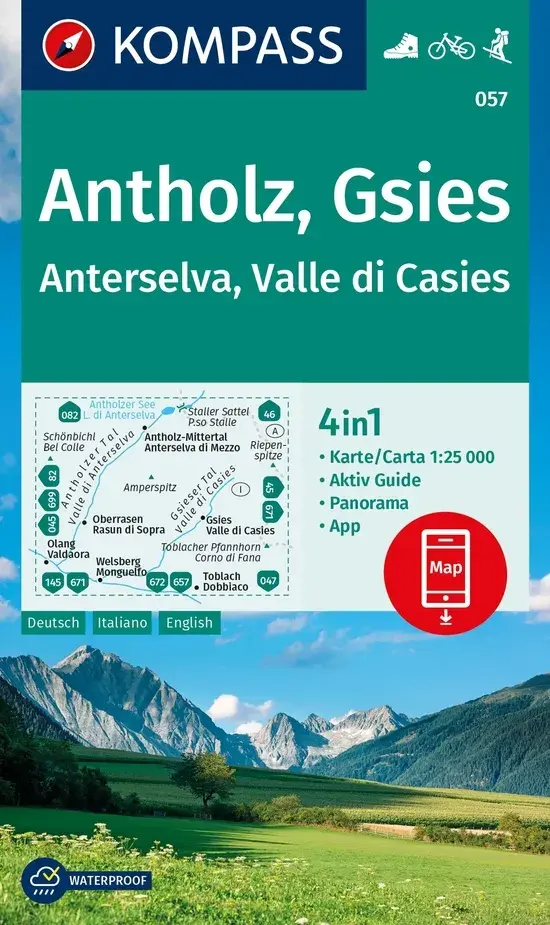 Wandelkaart WK057 Antholz - Gsies