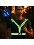 Hardloopvest met verlichting oplaadbaar