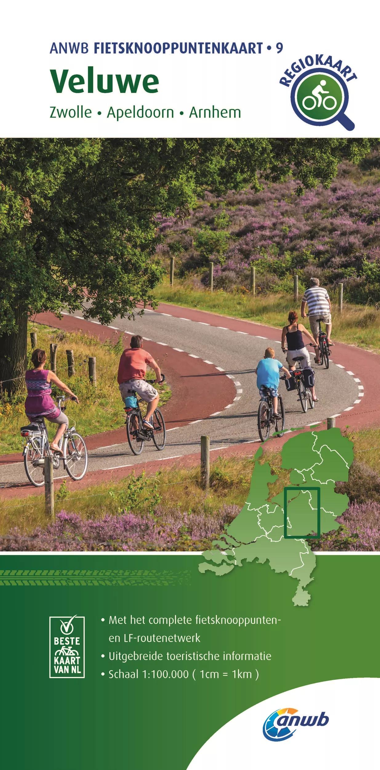 ANWB Fietskaart   Knooppuntenkaart 9 Veluwe main product image