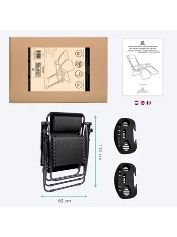 LifeGoods Opvouwbare Tuinstoel