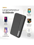 Powerbank 10000 mAh - 22.5W Snellader