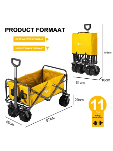 Packaway Opvouwbare Bolderkar 80KG