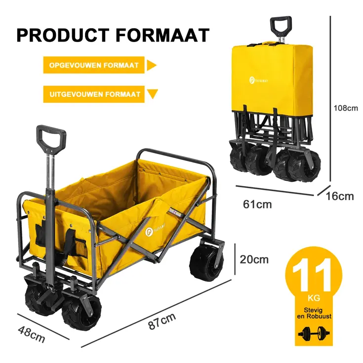 Packaway Opvouwbare Bolderkar 80KG
