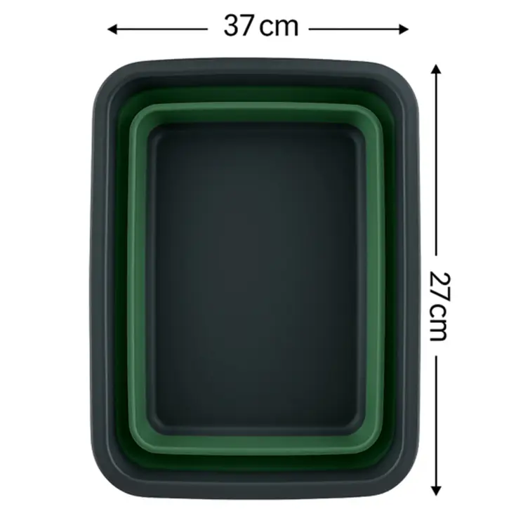 Afwasbak - 8L Groen - Opvouwbaar -