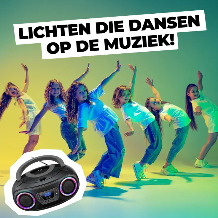 DAB+ Radio CD-speler Bluetooth Lichteffecten