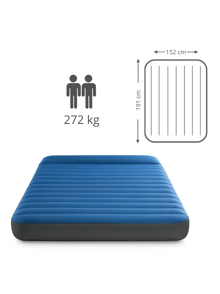 Luchtbed - Intex - 2P - 152x191 cm + Pomp