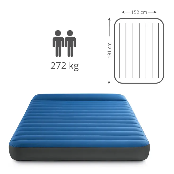 Luchtbed - Intex - 2P - 152x191 cm + Pomp