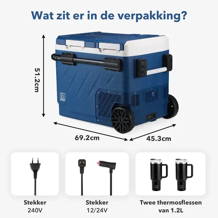 Koelbox 49.1L - Blauw