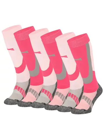 6 paar - Unisex - Skisokken