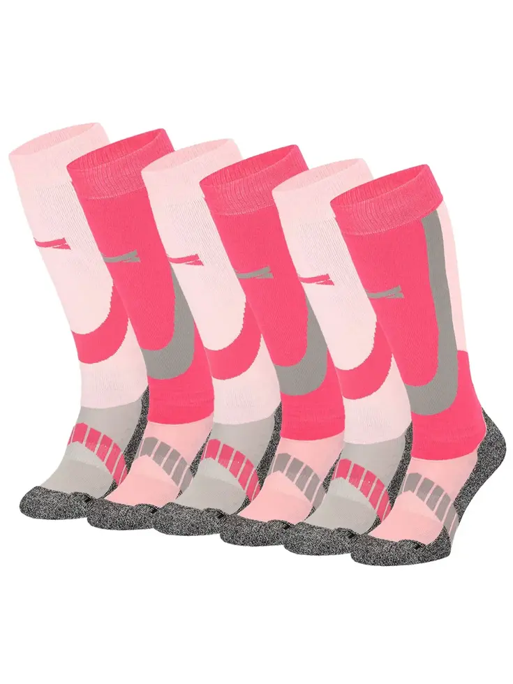 6 paar - Unisex - Skisokken