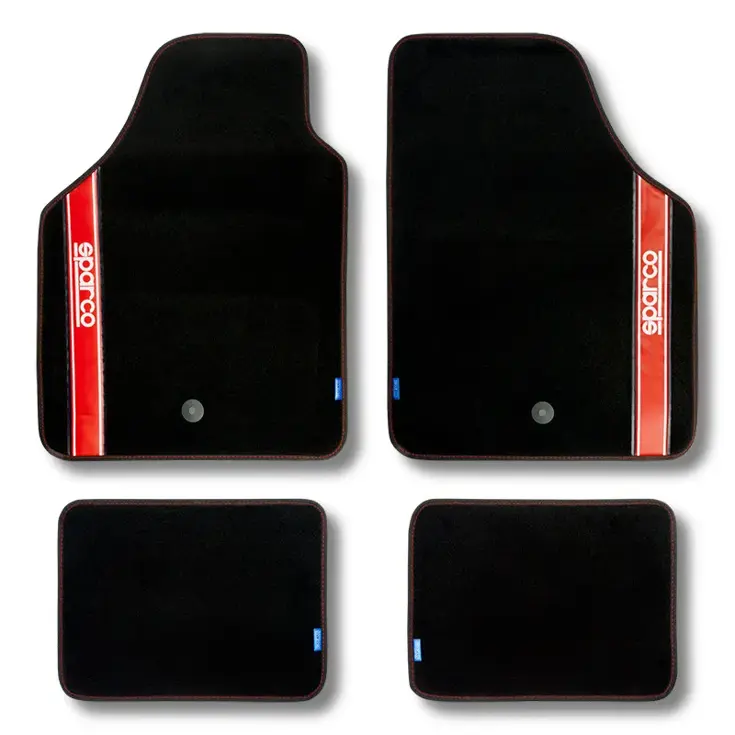 Sparco automatten set - Stof - Rood