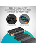 Solar Powerbank - 30.000mAh - 4 Panelen
